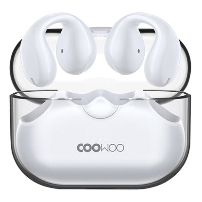 Coowoo Air Pro 6 Bluetooth Clip-on Open Ear Headphones - White