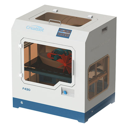 CreatBot F430 3D Printer, Dual Extruder, Auto Leveling, 0.04mm Precision, Max Printing Speed 180 mm/s, Filament Detection, Outage Restore, Fully Enclosed, Glass Ceramic Platform, 400*300*300mm
