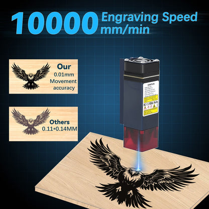 DIMIFUN D9 A25 2.5W Portable Laser Engraving Machine, Eye Protection, 10000mm/min Speed, 0.06mm Spot, 130*130mm, Noise Reduction