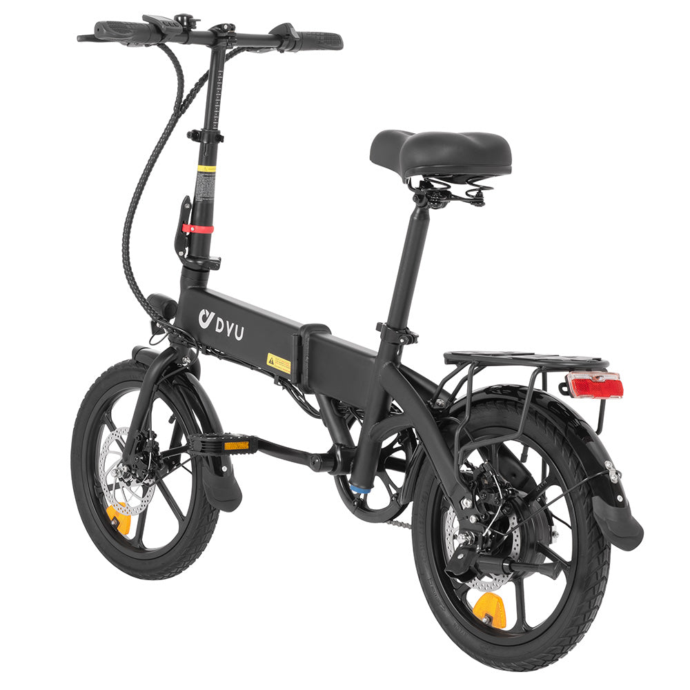 DYU A1F Pro Folding Electric Bike, 250W Motor, 36V 7.5Ah Battery, 16*1.75-inch Tire, 25km/h Max Speed, 40km Max Range, Front &amp; Rear Disc Brakes, LCD Display