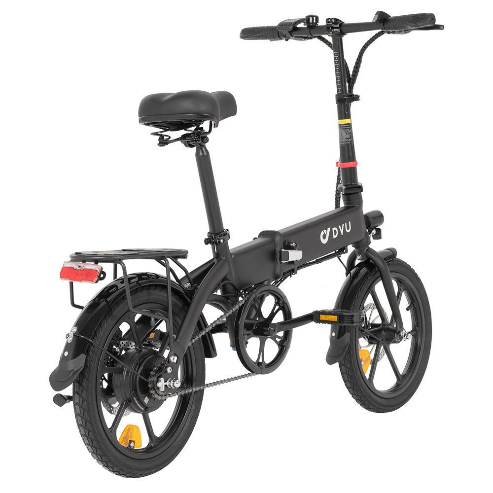 DYU A1F Pro Folding Electric Bike, 250W Motor, 36V 7.5Ah Battery, 16*1.75-inch Tire, 25km/h Max Speed, 40km Max Range, Front &amp; Rear Disc Brakes, LCD Display