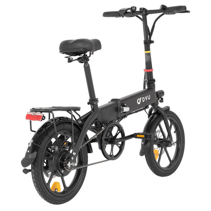 DYU A1F Pro Folding Electric Bike, 250W Motor, 36V 7.5Ah Battery, 16*1.75-inch Tire, 25km/h Max Speed, 40km Max Range, Front &amp; Rear Disc Brakes, LCD Display
