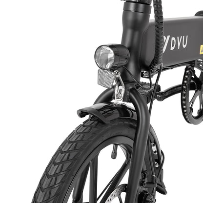 DYU A1F Pro Folding Electric Bike, 250W Motor, 36V 7.5Ah Battery, 16*1.75-inch Tire, 25km/h Max Speed, 40km Max Range, Front &amp; Rear Disc Brakes, LCD Display