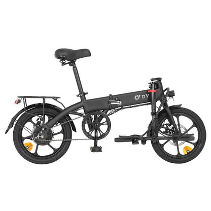 DYU A1F Pro Folding Electric Bike, 250W Motor, 36V 7.5Ah Battery, 16*1.75-inch Tire, 25km/h Max Speed, 40km Max Range, Front &amp; Rear Disc Brakes, LCD Display