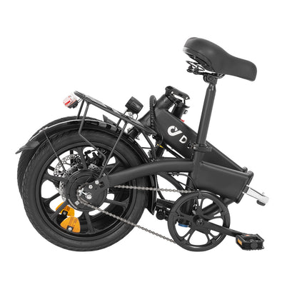 DYU A1F Pro Folding Electric Bike, 250W Motor, 36V 7.5Ah Battery, 16*1.75-inch Tire, 25km/h Max Speed, 40km Max Range, Front &amp; Rear Disc Brakes, LCD Display