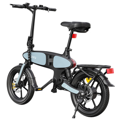 DYU C2 Electric Bike, 250W Motor, 48V 7.5Ah Battery, 16*2.5-inch Tires, 25km/h Max Speed, 40km Range, Dual Disc Brakes, LED Display
