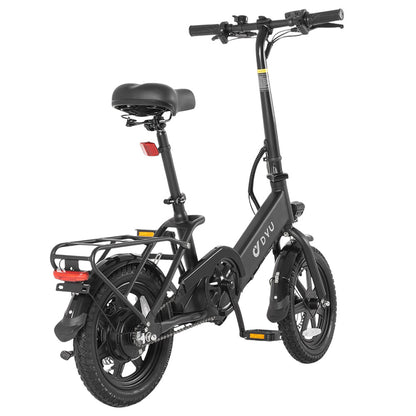 DYU C3 Folding Electric Bike, 250W Motor, 36V 7.5AH Battery, 14 Inch Tires, 25km/h Max Speed, 37km Range, Front &amp; Rear Disc Brakes
