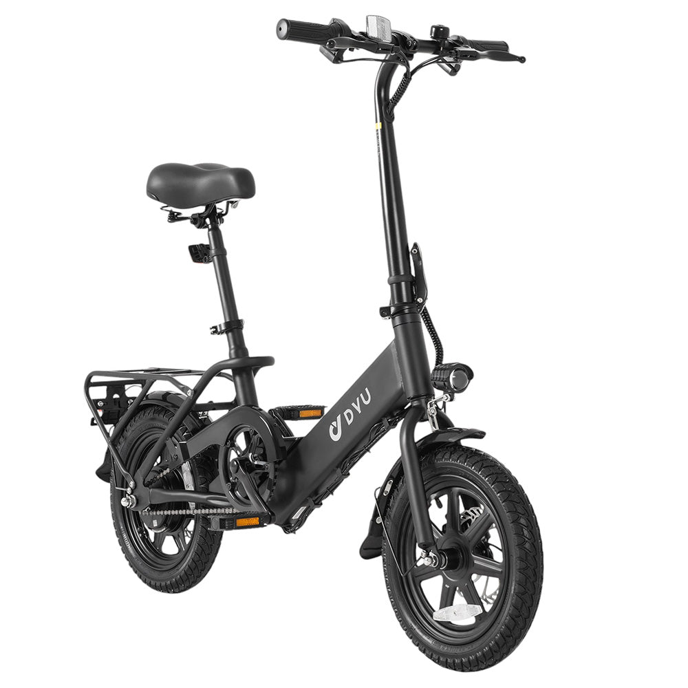 DYU C3 Folding Electric Bike, 250W Motor, 36V 7.5AH Battery, 14 Inch Tires, 25km/h Max Speed, 37km Range, Front &amp; Rear Disc Brakes