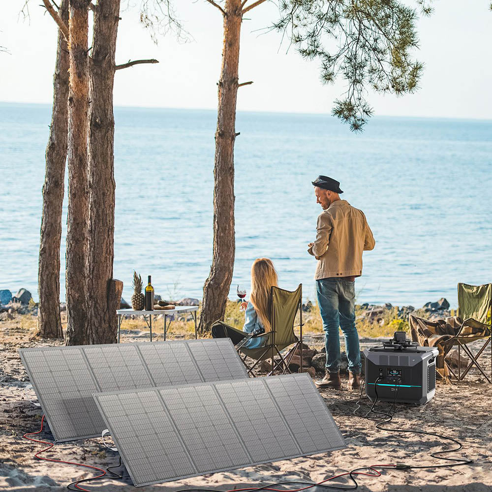 DaranEner SP300 300W Foldable Solar Panel, Adjustable Stand, IP54 Waterproof