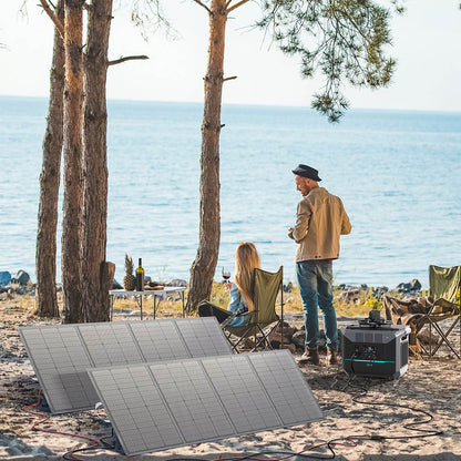 DaranEner SP300 300W Foldable Solar Panel, Adjustable Stand, IP54 Waterproof