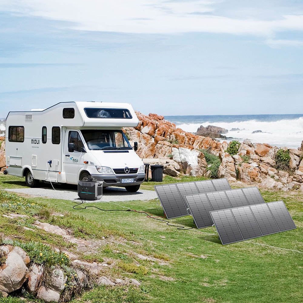 DaranEner SP300 300W Foldable Solar Panel, Adjustable Stand, IP54 Waterproof