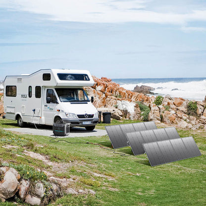 DaranEner SP300 300W Foldable Solar Panel, Adjustable Stand, IP54 Waterproof