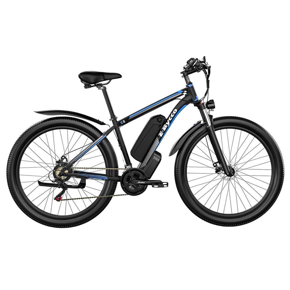 E·Bycco E8 Electric Bike, 750W Motor, 48V 17.5Ah Battery, 29-inch Tire, 55km/h Max Speed, 105km Range, Mechanical Disc Brake, Front Suspension Fork, Shimano 21-speed, LCD Display