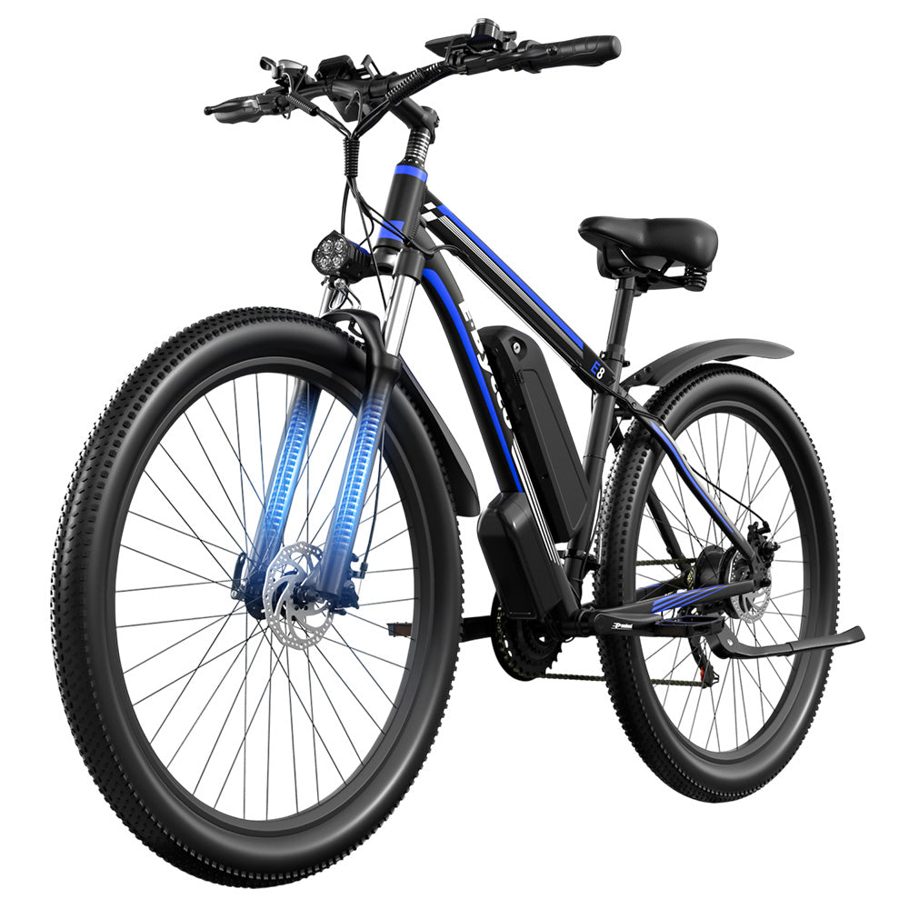 E·Bycco E8 Electric Bike, 750W Motor, 48V 17.5Ah Battery, 29-inch Tire, 55km/h Max Speed, 105km Range, Mechanical Disc Brake, Front Suspension Fork, Shimano 21-speed, LCD Display