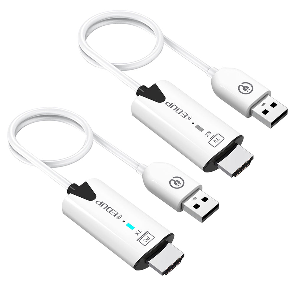 EDUP EH-WD9906 Wireless HDMI Transmitter and Receiver, Plug &amp; Play, Screen Mirror &amp; Extend, 98ft Transmission, 1RX to 8TXs