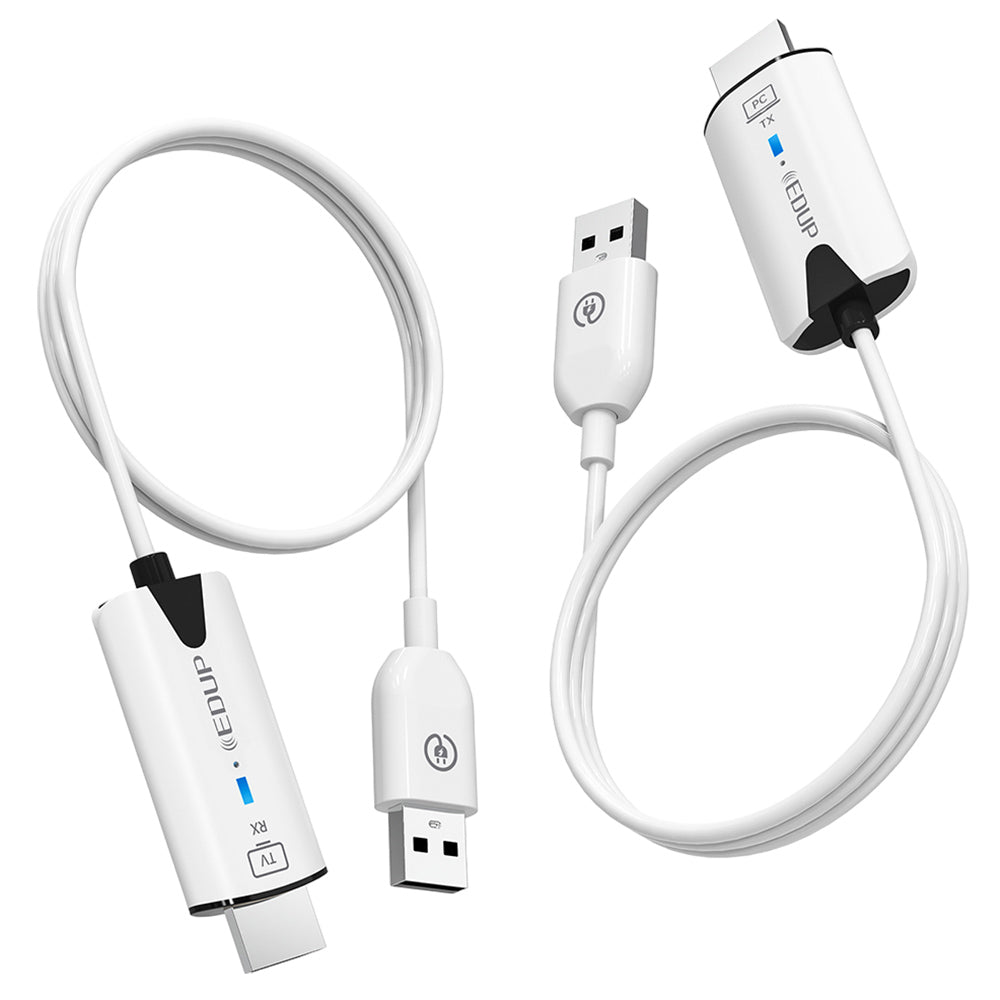 EDUP EH-WD9906 Wireless HDMI Transmitter and Receiver, Plug &amp; Play, Screen Mirror &amp; Extend, 98ft Transmission, 1RX to 8TXs