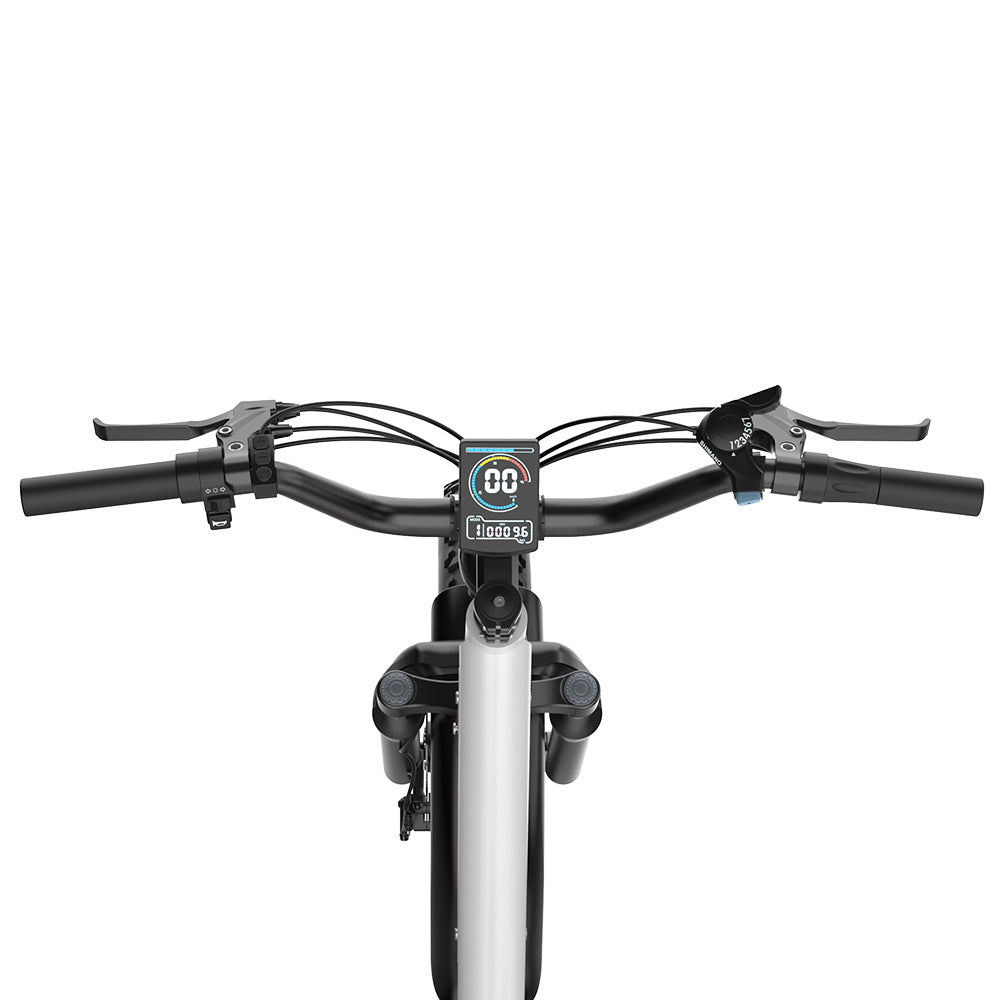 EKXBIKE L1 Electric Bike, 1000W Motor, 48V 15.6Ah Battery, 20*4 inch Fat Tire, 55km/h Max Speed, 80km Range, Disc Brake, Front &amp; Rear Suspension, Shimano 7-speed, LCD Display