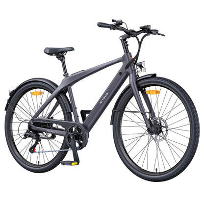 ENGWE MapFour N1 Air Electric Bike, 250W Motor, 36V 10Ah Battery, 700*38C Spoke Tires, 25km/h Max Speed, 100km Range, Front &amp; Rear Mechanical Disc Brake, Shimano 7-speed, Torque Sensor, LCD Color Display - Black