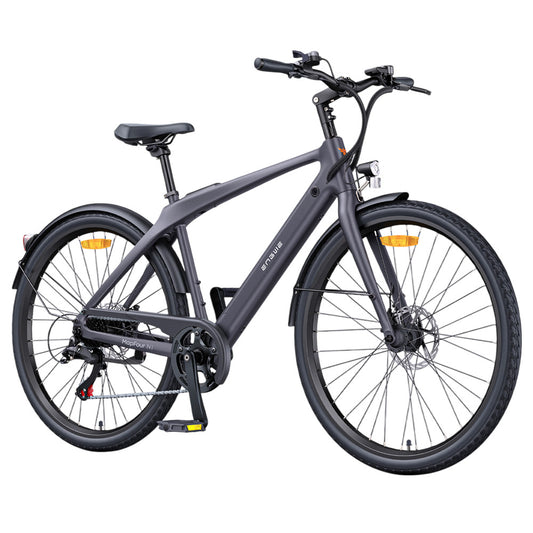 ENGWE MapFour N1 Air Electric Bike, 250W Motor, 36V 10Ah Battery, 700*38C Spoke Tires, 25km/h Max Speed, 100km Range, Front &amp; Rear Mechanical Disc Brake, Shimano 7-speed, Torque Sensor, LCD Color Display - Black