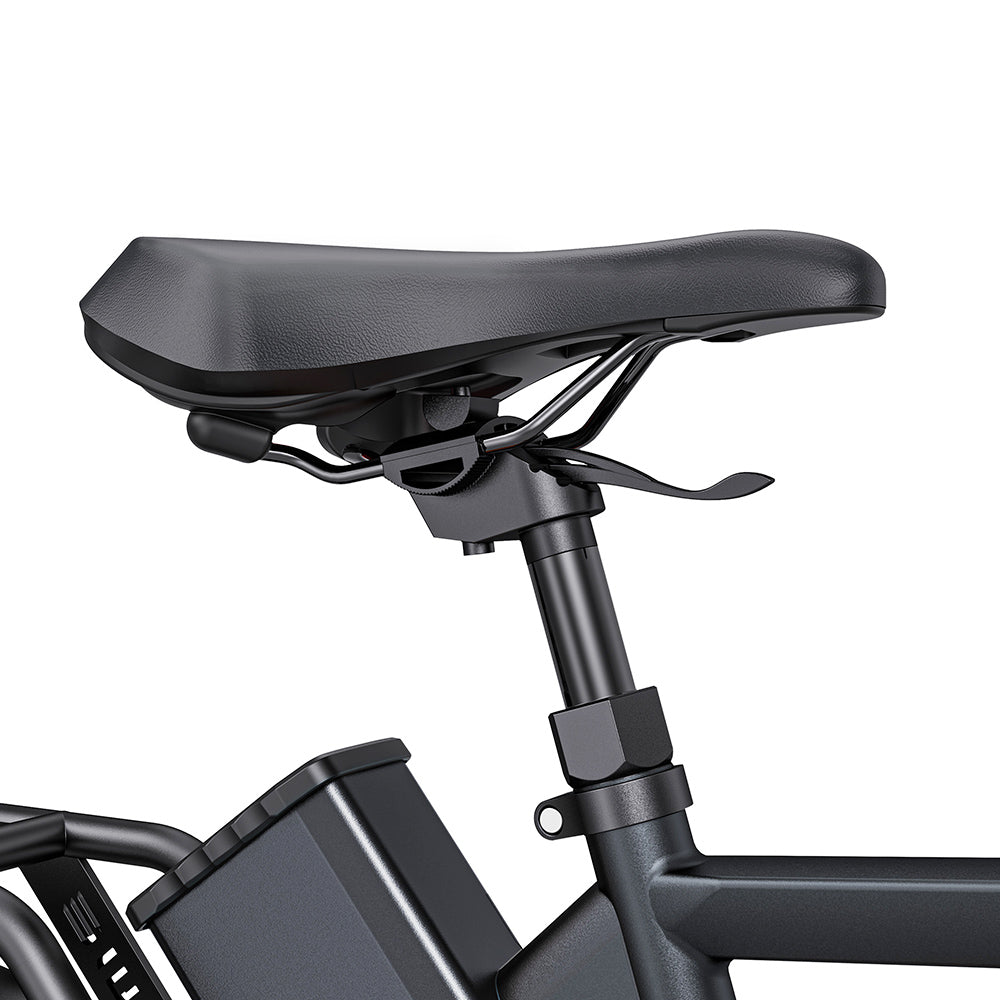 ENGWE P275 Pro City Electric Bike, 27.5'' Spoke Tires, 250W Bafang Brushless Mid-drive Motor, 3-level Automatic Gear Shifter, 36V 19.2Ah Removable Battery, 260km Max Range, Front &amp; Rear Hydraulic Disc Brake - Black