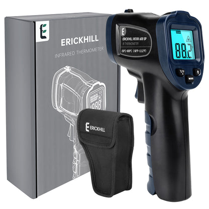ERICKHILL ROOK600 SP Infrared Thermometer, -58°F to 1112°F, LCD Display, Non-Contact, Vehicle Repair &amp; Inspection, for Brewing, Cooking, DIY Making and Pets Toy, NOT for Humans