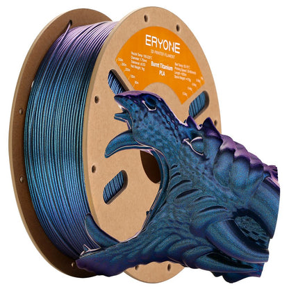 ERYONE Burnt Titanium PLA Filament 1kg - Cyber Black
