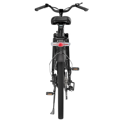 ESKUTE ES-28-LJ Electric Bike, 250W BAFANG Motor, 36V 20Ah Battery, 28*1.75' Tires, 25km/h Max Speed, 120km Range, SHIMANO 7-speed, Hydraulic Suspension Front Fork - Black