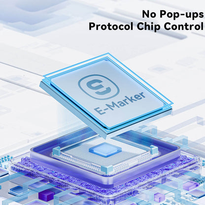 ESSAGER 240W 5A Type-C to Type-C Charging Cable, USB2.0 480Mbps, Magnetic Adsorption, Flexible Adjustment, E-Marker Chip, 1m