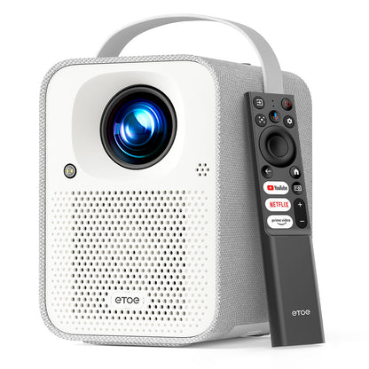 ETOE Seal Projector, 400 ANSI Lumens, Google TV, Native 1080P, Auto Focus &amp; Auto Keystone Correction, Google Assistant