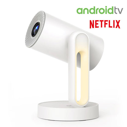 [Netflix &amp; Android TV Certifie] ETOE Starfish Projector, Android TV 11.0, Dolby Digital, Touch Night Light, 140° Rotation, 300 ANSI, 4K Decoding, Auto Keystone Correction, Built-in Chromecast, 5W Speaker