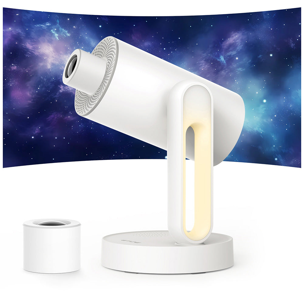 [Netflix &amp; Android TV Certifie] ETOE Starfish Projector, Android TV 11.0, Dolby Digital, Touch Night Light, 140° Rotation, 300 ANSI, 4K Decoding, Auto Keystone Correction, Built-in Chromecast, 5W Speaker