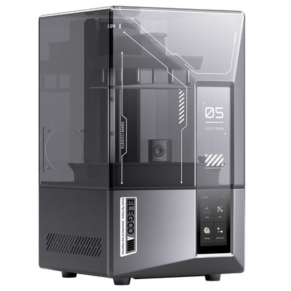ELEGOO Mars 5 Ultra Resin 3D Printer, Smart Mechanical Sensor, 7-inch 9K Mono LCD, 150mm/h Printing Speed, AI Camera, Auto-Leveling, Dual Pour Spouts Resin Tank, WiFi Transfer, 153.36*77.76*165mm (6.04 x 3.06 x 6.49inch)
