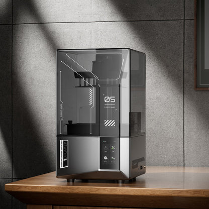 ELEGOO Mars 5 Ultra Resin 3D Printer, Smart Mechanical Sensor, 7-inch 9K Mono LCD, 150mm/h Printing Speed, AI Camera, Auto-Leveling, Dual Pour Spouts Resin Tank, WiFi Transfer, 153.36*77.76*165mm (6.04 x 3.06 x 6.49inch)