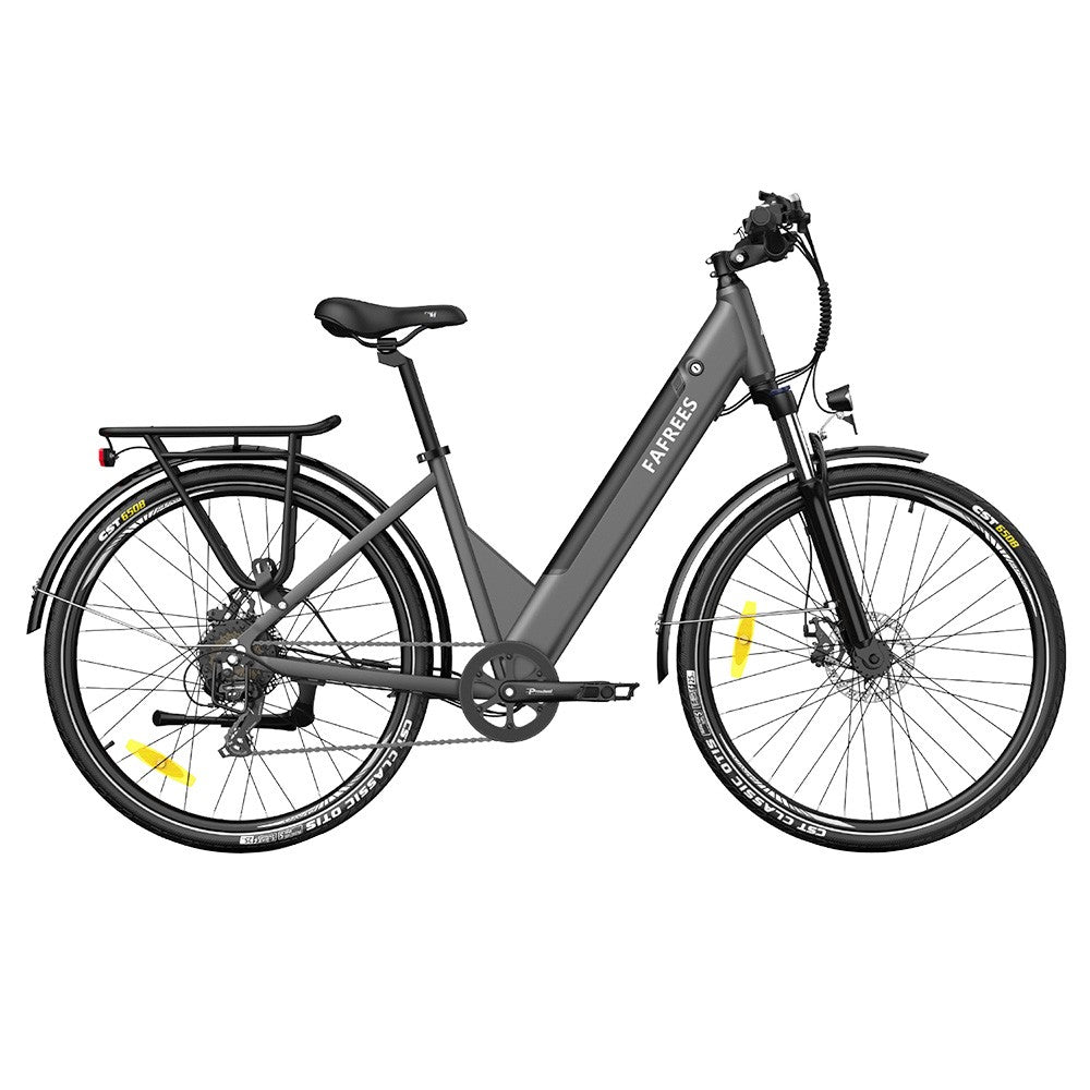 Fafrees F28 Pro 27.5'' Step-through City E-Bike 25Km/h 250W Motor 36V14.5Ah Embedded Removable Battery Shimano 7-Speed Gear - Black