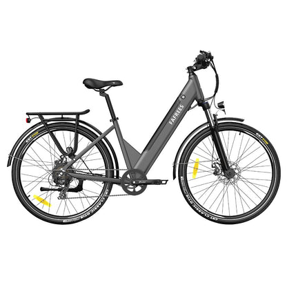 Fafrees F28 Pro 27.5'' Step-through City E-Bike 25Km/h 250W Motor 36V14.5Ah Embedded Removable Battery Shimano 7-Speed Gear - Black