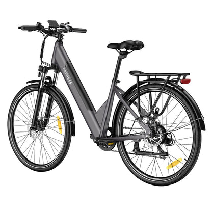 Fafrees F28 Pro 27.5'' Step-through City E-Bike 25Km/h 250W Motor 36V14.5Ah Embedded Removable Battery Shimano 7-Speed Gear - Black