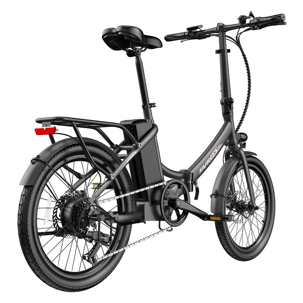 Fafrees F20 Light Folding City E-bike 20*1.95 Inch Tire 36V 250W Motor 25Km/h Max Speed 14.5Ah Battery Shimano 7-Speed Gear IPX4 Waterproof - Black
