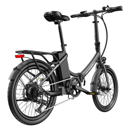 Fafrees F20 Light Folding City E-bike 20*1.95 Inch Tire 36V 250W Motor 25Km/h Max Speed 14.5Ah Battery Shimano 7-Speed Gear IPX4 Waterproof - Black