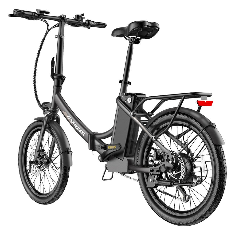 Fafrees F20 Light Folding City E-bike 20*1.95 Inch Tire 36V 250W Motor 25Km/h Max Speed 14.5Ah Battery Shimano 7-Speed Gear IPX4 Waterproof - Black