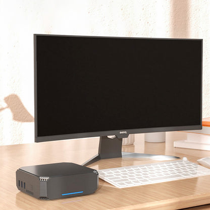 FIREBAT AK2 Mini PC, Intel N100 4 Cores Max 3.4GHz, 16GB RAM 512GB SSD, 2*HDMI 2.0 4K 60Hz Dual Screen Display, WiFi 5 Bluetooth 4.2, 2*USB 3.2 2*USB 2.0 1*LAN 1*Audio, Cooling Fan - EU Plug