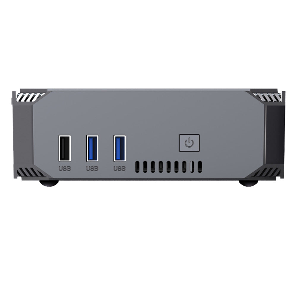 FIREBAT AK2 Mini PC, Intel N100 4 Cores Max 3.4GHz, 16GB RAM 512GB SSD, 2*HDMI 2.0 4K 60Hz Dual Screen Display, WiFi 5 Bluetooth 4.2, 2*USB 3.2 2*USB 2.0 1*LAN 1*Audio, Cooling Fan - EU Plug