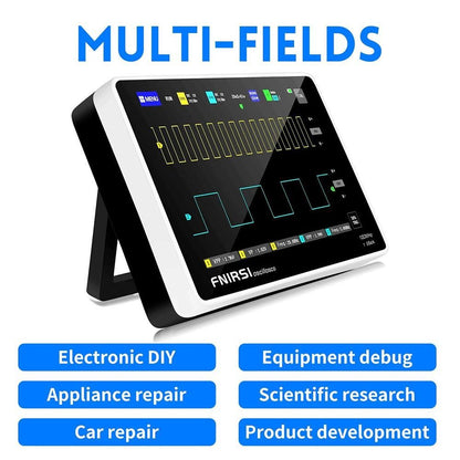 FNIRSI 1013D 7inch Tablet Oscilloscope, 2 Channels, 100MHz Bandwidth, 1GSa/s Sampling - US Plug