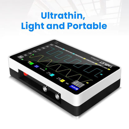 FNIRSI 1013D 7inch Tablet Oscilloscope, 2 Channels, 100MHz Bandwidth, 1GSa/s Sampling - US Plug