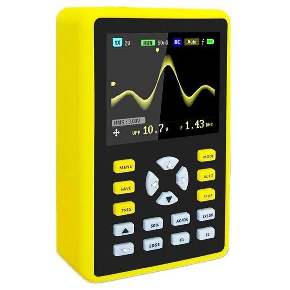 FNIRSI 5012H Handheld Digital Oscilloscope, 1 Channel, 500MS/s Sampling Rate, 100MHz Bandwidth, 2.4-inch Screen