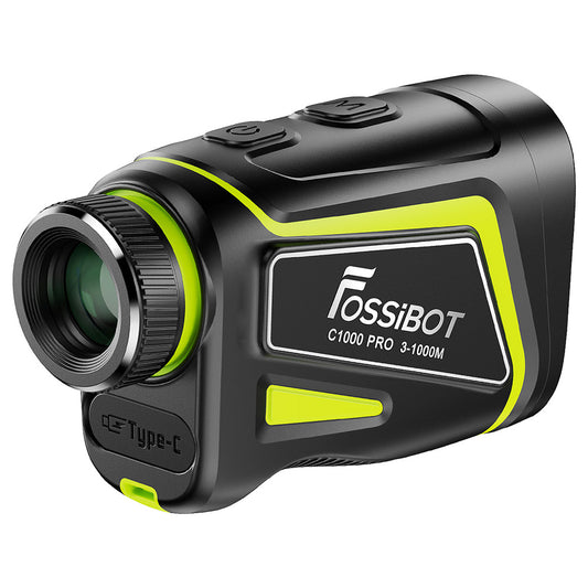 FOSSiBOT C1000 Pro Golf Rangefinder, Green &amp; Red OLED Display, 0.06s Measure Speed, 1000m Measurement Range, 6X Magnification, IP54 Waterproof