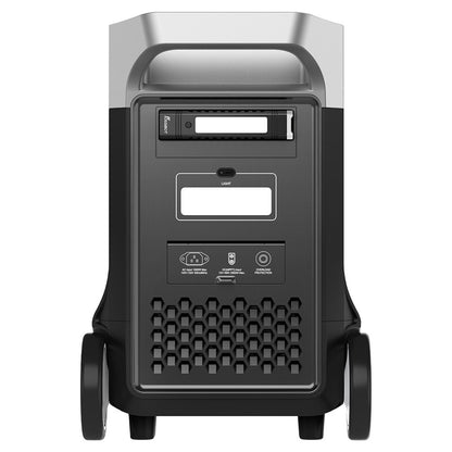 FOSSiBOT F3600 Portable Power Station, 3840Wh LiFePO4 Solar Generator, 3300W AC Output, 2000W Max Solar Charge, Fully Recharge in 1.8 Hours, 15 Output Ports, LCD Screen, Removable Flashlight Torch, 3W LED Light, with Rolling Wheels