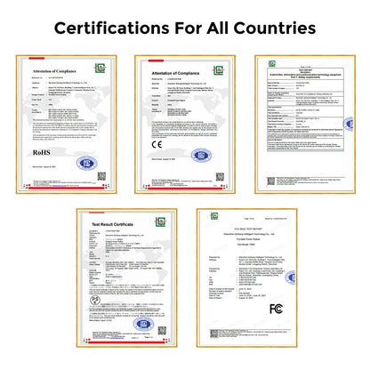 FOSSiBOT F800 Portable Power Station, 512Wh LiFePO4 Solar Generator, 3500 Times Cycle, 800W AC Output, 200W Max Solar Input, 8 Outlets, DC6530, 2xUSB-A, 3xType-C, AC Output, LCD Display, Fully Recharged in 1.2 Hours, LED Light - Green