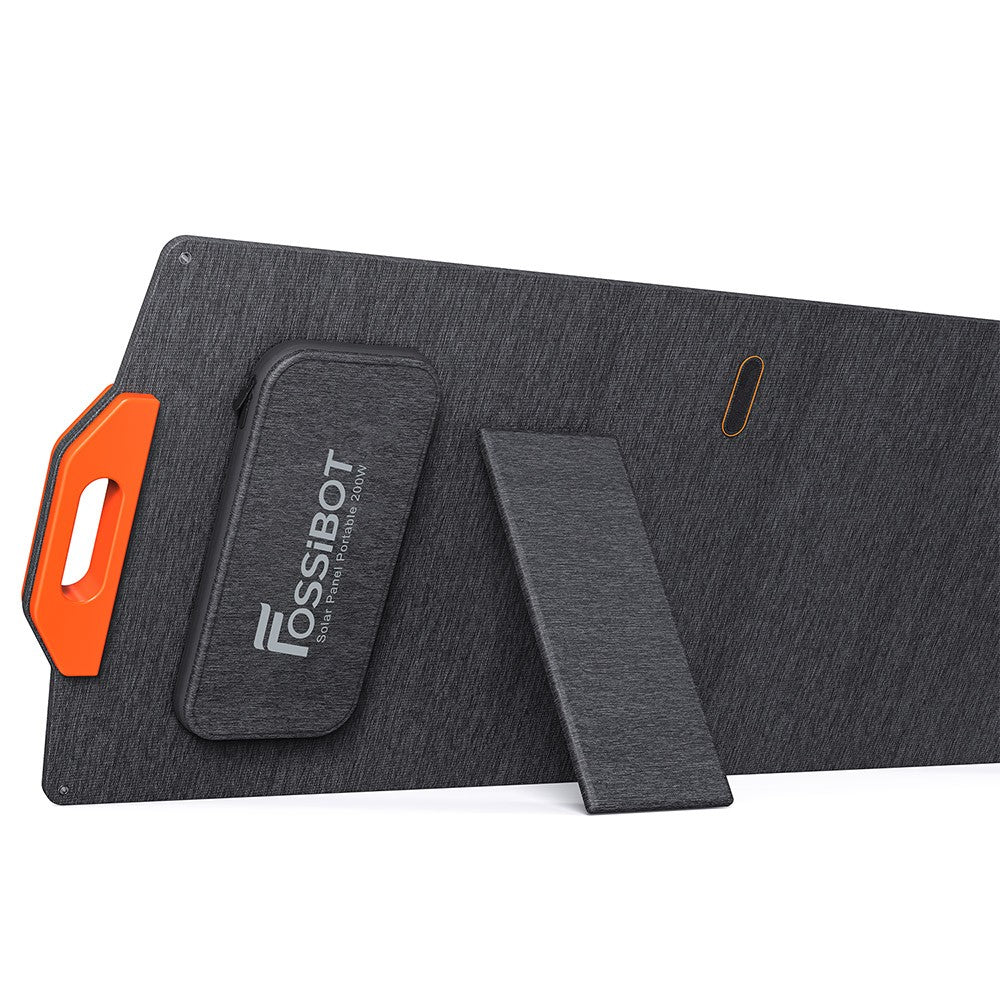 FOSSiBOT SP200 18V 200W Foldable Solar Panel, MC4 to Anderson/XT90/XT60 Charging Cable, 23.4% Efficiency, Adjustable Kickstands, IP67 Waterproof