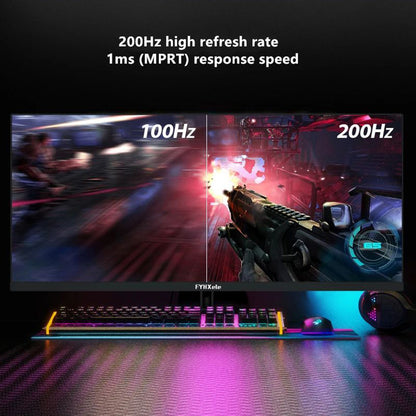 FYHXele FY29Q2H 29'' Monitor, 2560*1080 WFHD 21:9 IPS Screen, 200Hz Refresh Rate, 1ms Response Time, 100% sRGB, 1000:1 Contrast, FreeSync &amp; G-Sync Compatible, HDR, Game Plus, 2*DP1.4, 2*HDMI 2.1, 1*Audio, Dual Speakers, Tilt Adjustment &amp; VESA Mount