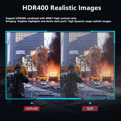 FYHXele FY34WQHC 34-inch Gaming Monitor, 3440*1440 WQHD 1500R VA Screen, 165Hz Refresh Rate, 3000:1 Contrast Rate, HDR 400, 1ms Response Time, FreeSync &amp; Adaptive Sync, Game Plus, 2*HDMI 2.0, 2*DP 1.4, 100*100mm VESA Mounting